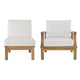 Modway EEI-1823 Marina 2 Piece Outdoor Patio Teak Sofa Set - Natural White | Outdoor Sofas, Loveseats & Sectionals | Modishstore-19