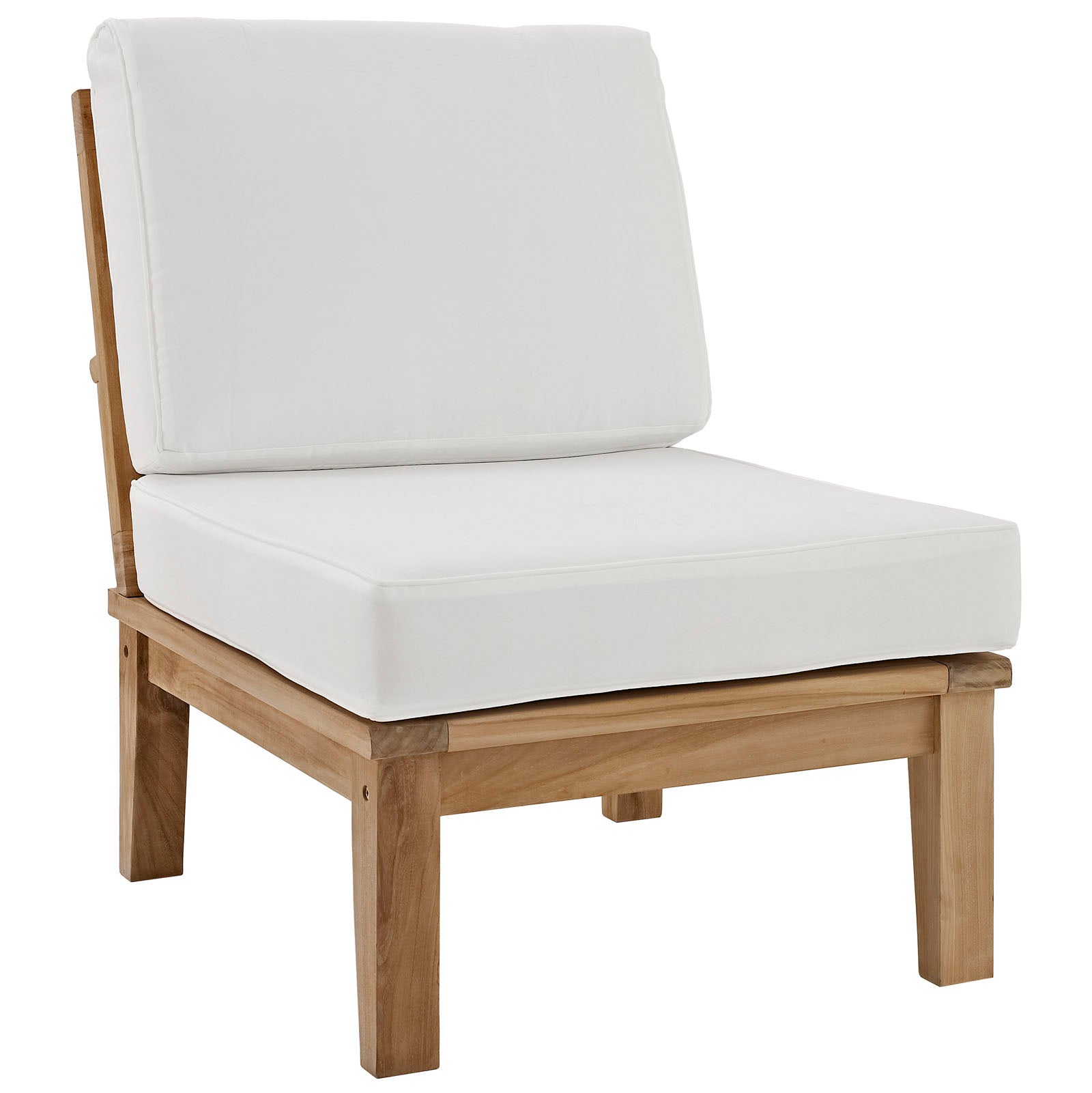 Modway EEI-1823 Marina 2 Piece Outdoor Patio Teak Sofa Set - Natural White | Outdoor Sofas, Loveseats & Sectionals | Modishstore-14