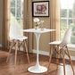 modway Lippa 28" Square Wood Top Bar Table White - EEI-1826 | Bar Tables | Modishstore - 1