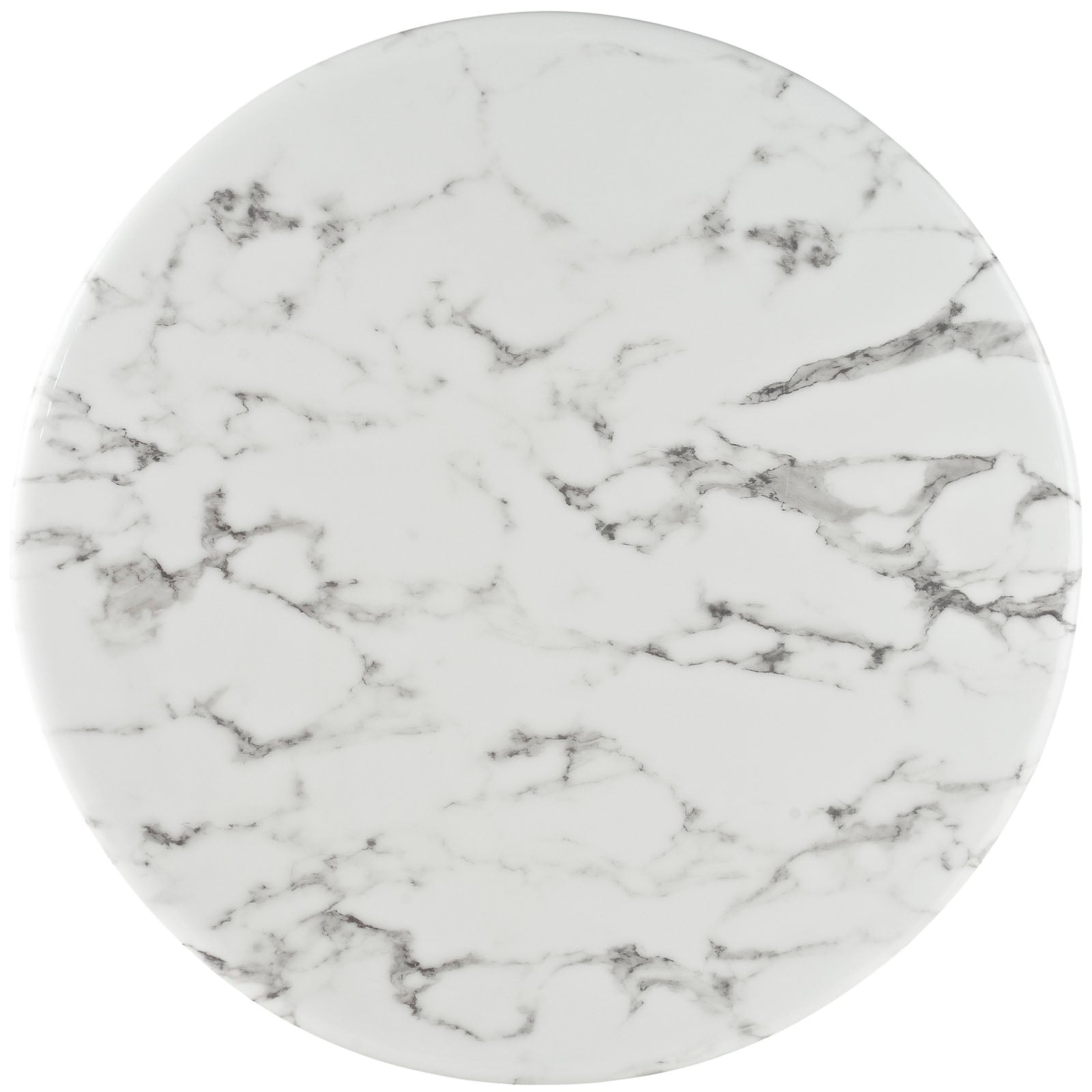 Modway Lippa 28" Artificial Marble Bar Table in White | Bar Table | Modishstore-2