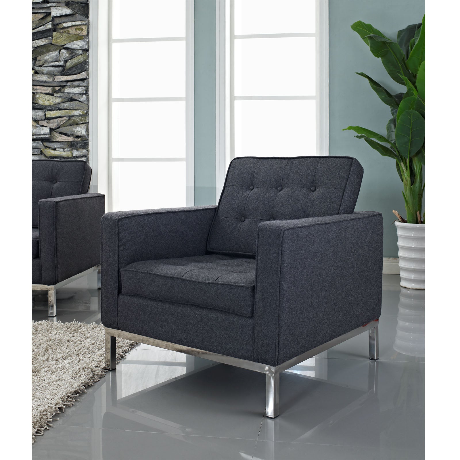 Loft Wool Armchair By Modway - EEI-184 | Armchairs | Modishstore - 7
