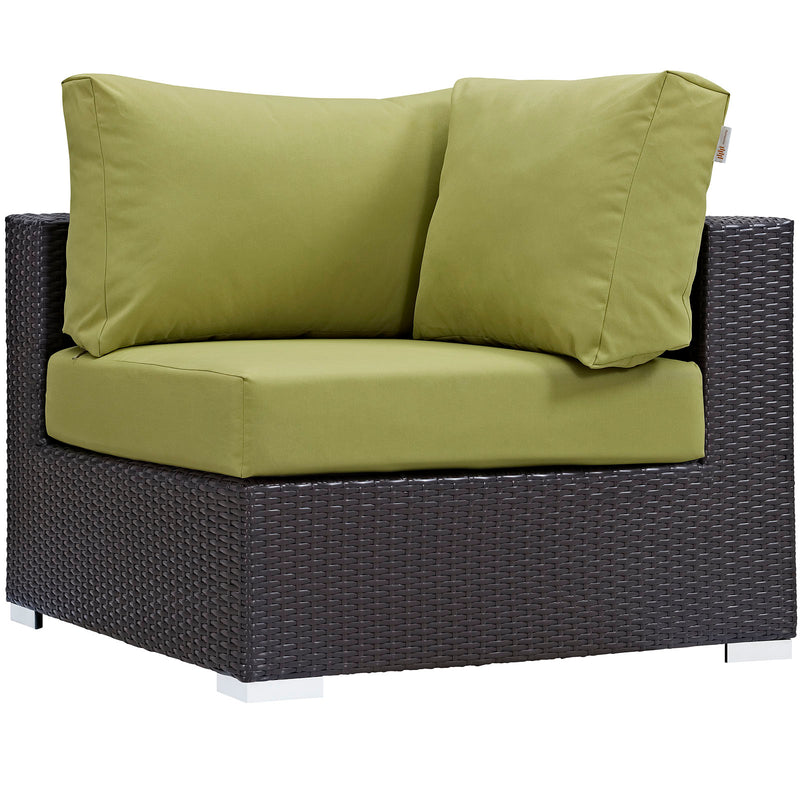 Modway Convene Outdoor Patio Corner - EEI-1840 | Outdoor Sofas, Loveseats & Sectionals | Modishstore - 4