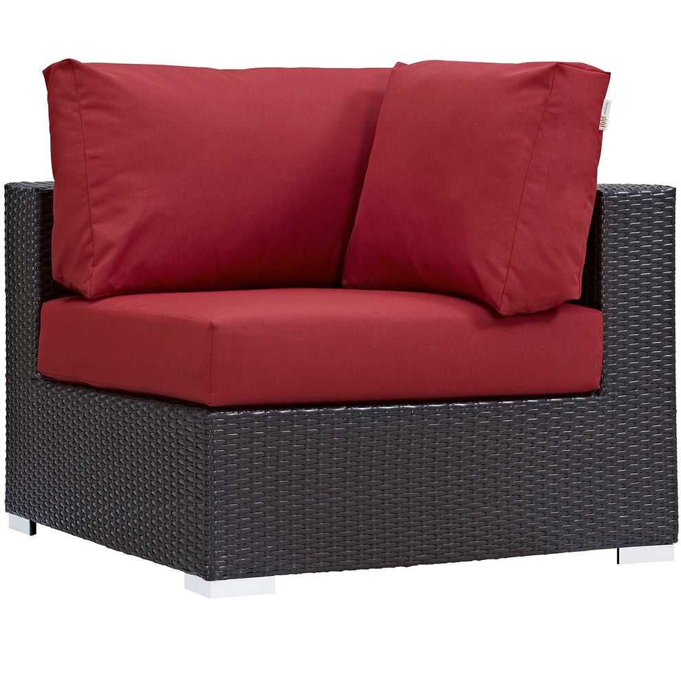 Modway Convene Outdoor Patio Corner - EEI-1840 | Outdoor Sofas, Loveseats & Sectionals | Modishstore - 3