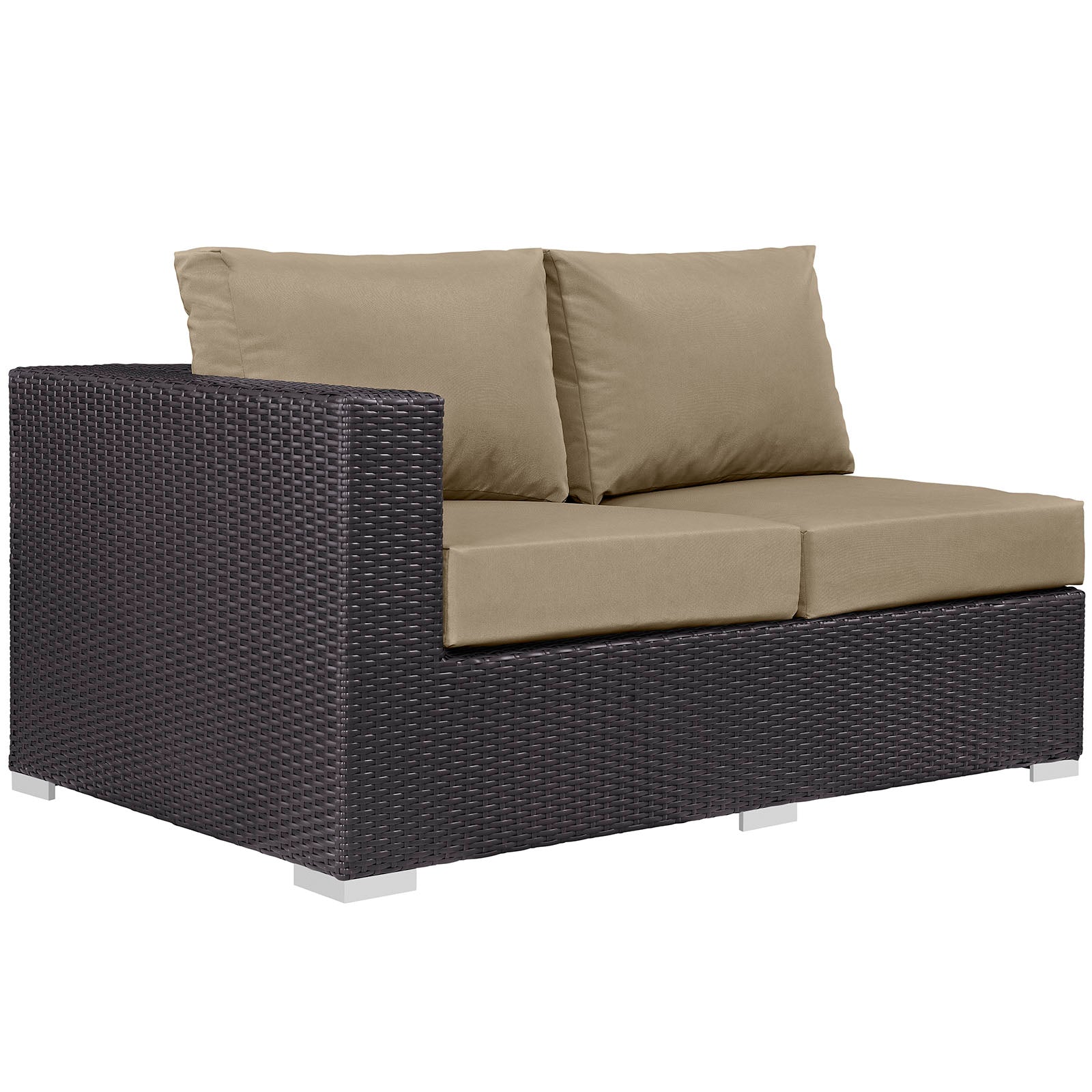 Convene Outdoor Patio Left Arm Loveseat By Modway - EEI-1842 | Outdoor Sofas, Loveseats & Sectionals | Modishstore - 1