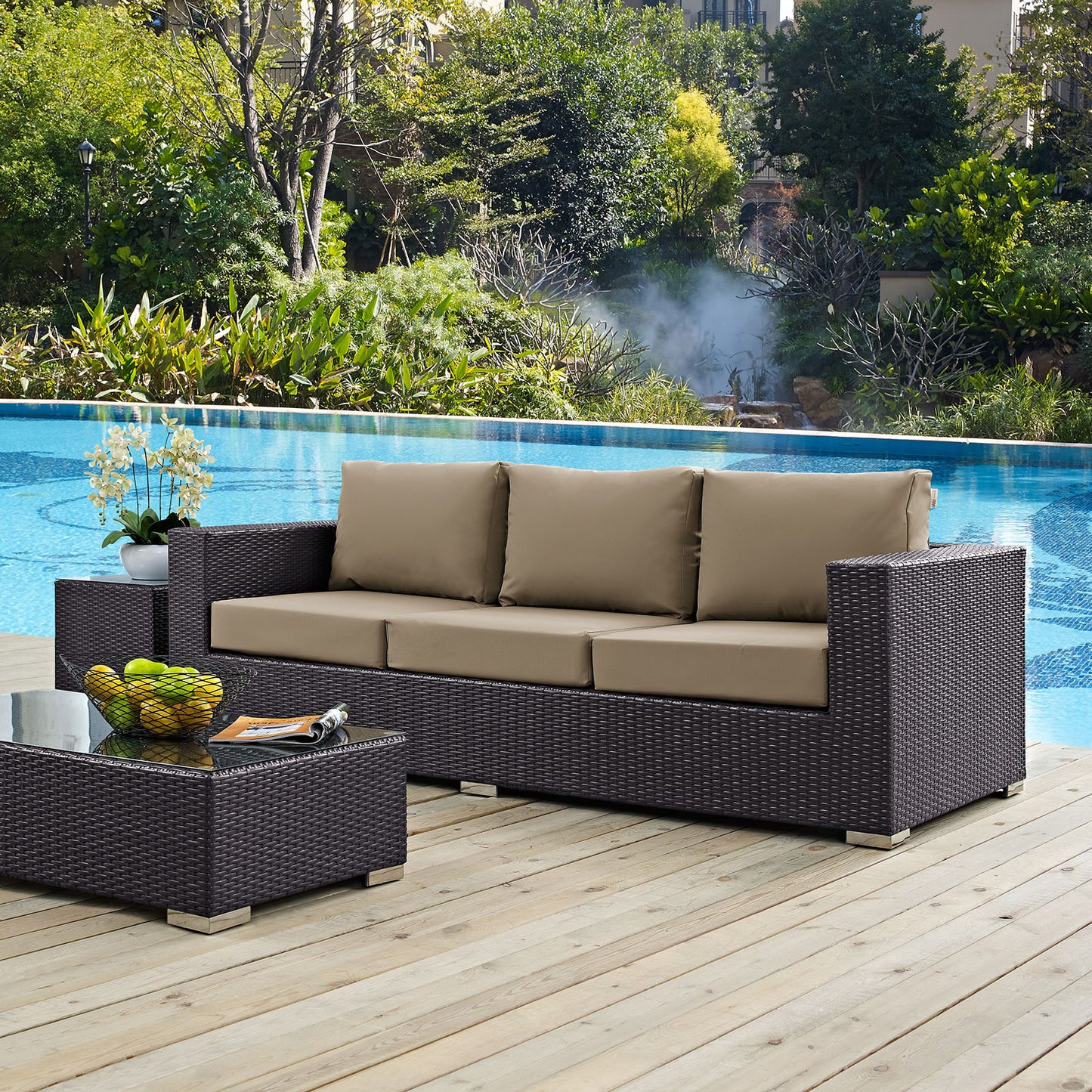 Modway Convene Outdoor Patio Sofa | Outdoor Sofas, Loveseats & Sectionals | Modishstore-5
