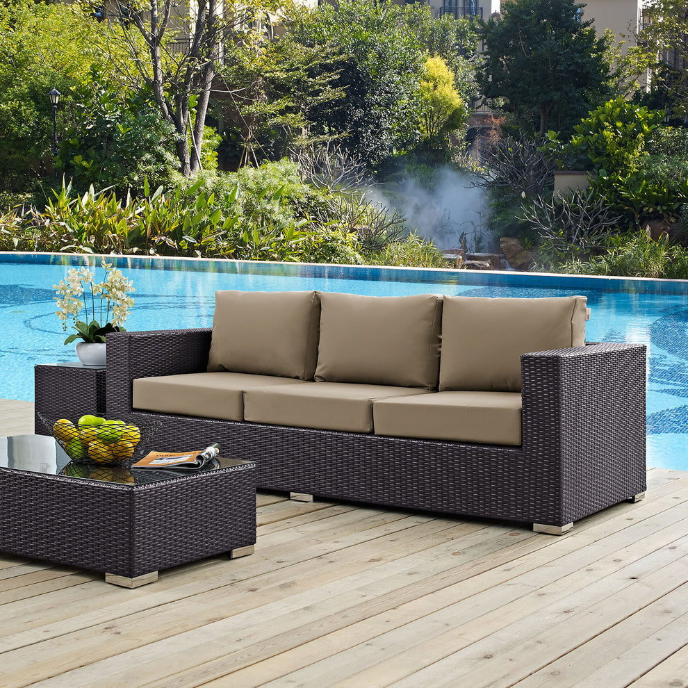 Modway Convene Outdoor Patio Sofa - EEI-1844 | Outdoor Sofas, Loveseats & Sectionals | Modishstore - 5