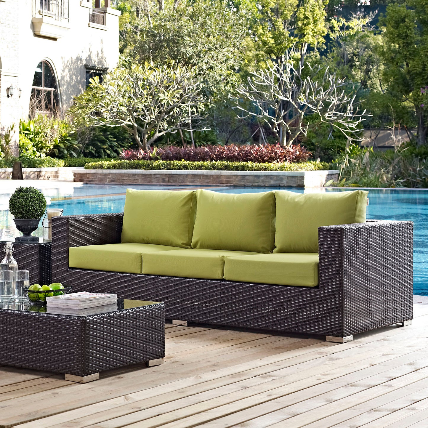 Modway Convene Outdoor Patio Sofa | Outdoor Sofas, Loveseats & Sectionals | Modishstore-12