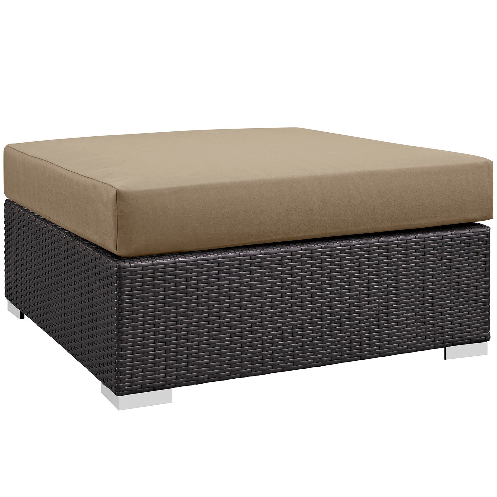 Convene Outdoor Patio Large Square Ottoman By Modway - EEI-1845 | Outdoor Ottomans | Modishstore - 2