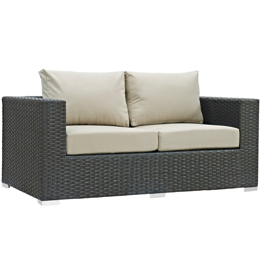 Modway Sojourn Outdoor Patio Loveseat | Outdoor Sofas, Loveseats & Sectionals | Modishstore-27
