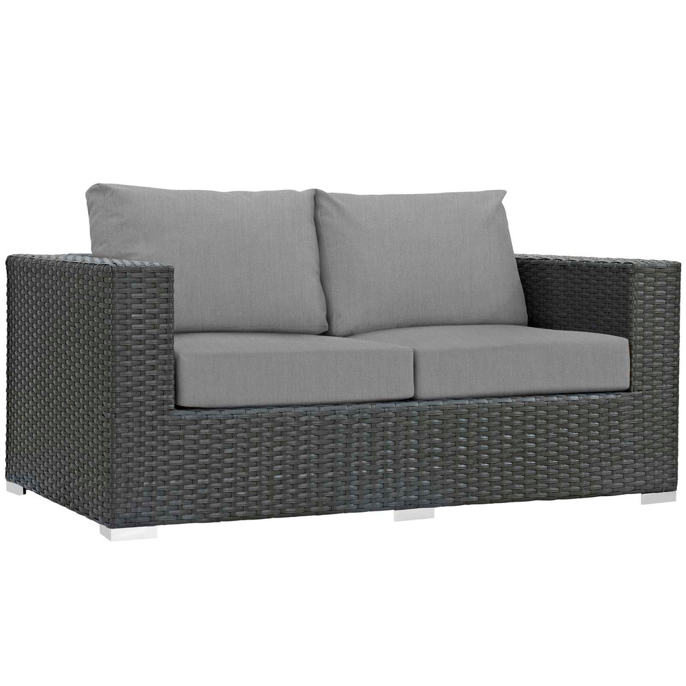 Modway Sojourn Outdoor Patio Loveseat - EEI-1851 | Outdoor Sofas, Loveseats & Sectionals | Modishstore - 4