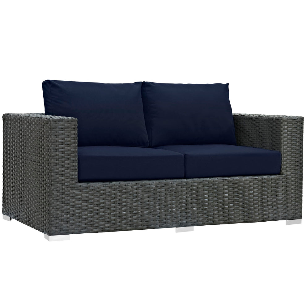 Modway Sojourn Outdoor Patio Loveseat - EEI-1851 | Outdoor Sofas, Loveseats & Sectionals | Modishstore - 2