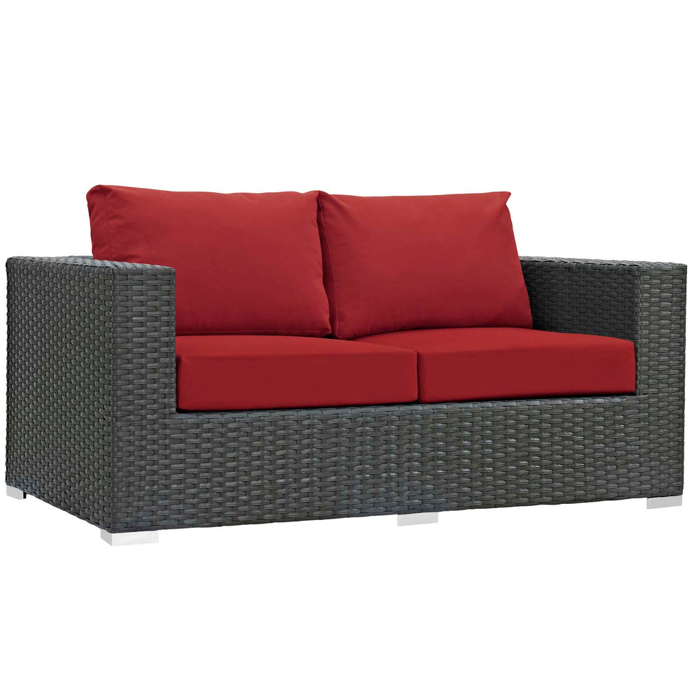 Modway Sojourn Outdoor Patio Loveseat - EEI-1851 | Outdoor Sofas, Loveseats & Sectionals | Modishstore - 5