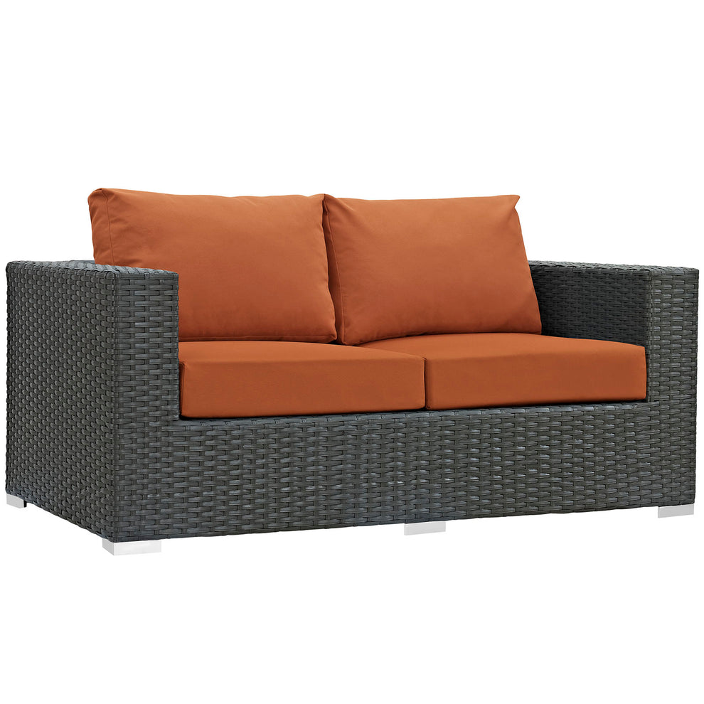 Modway Sojourn Outdoor Patio Loveseat - EEI-1851 | Outdoor Sofas, Loveseats & Sectionals | Modishstore - 3