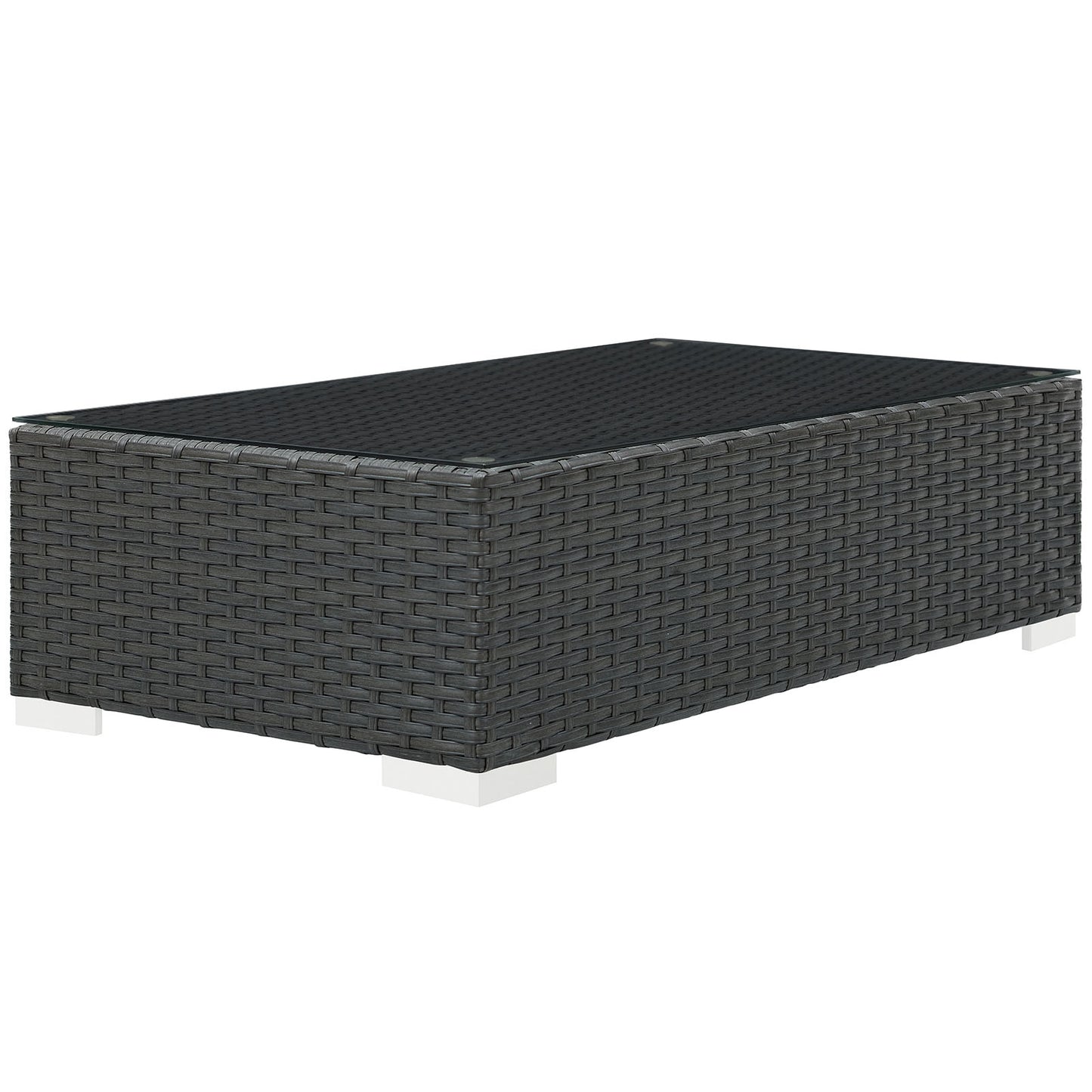 Modway Sojourn Outdoor Patio Coffee Table - Chocolate - EEI-1852 | Outdoor Tables | Modishstore - 2