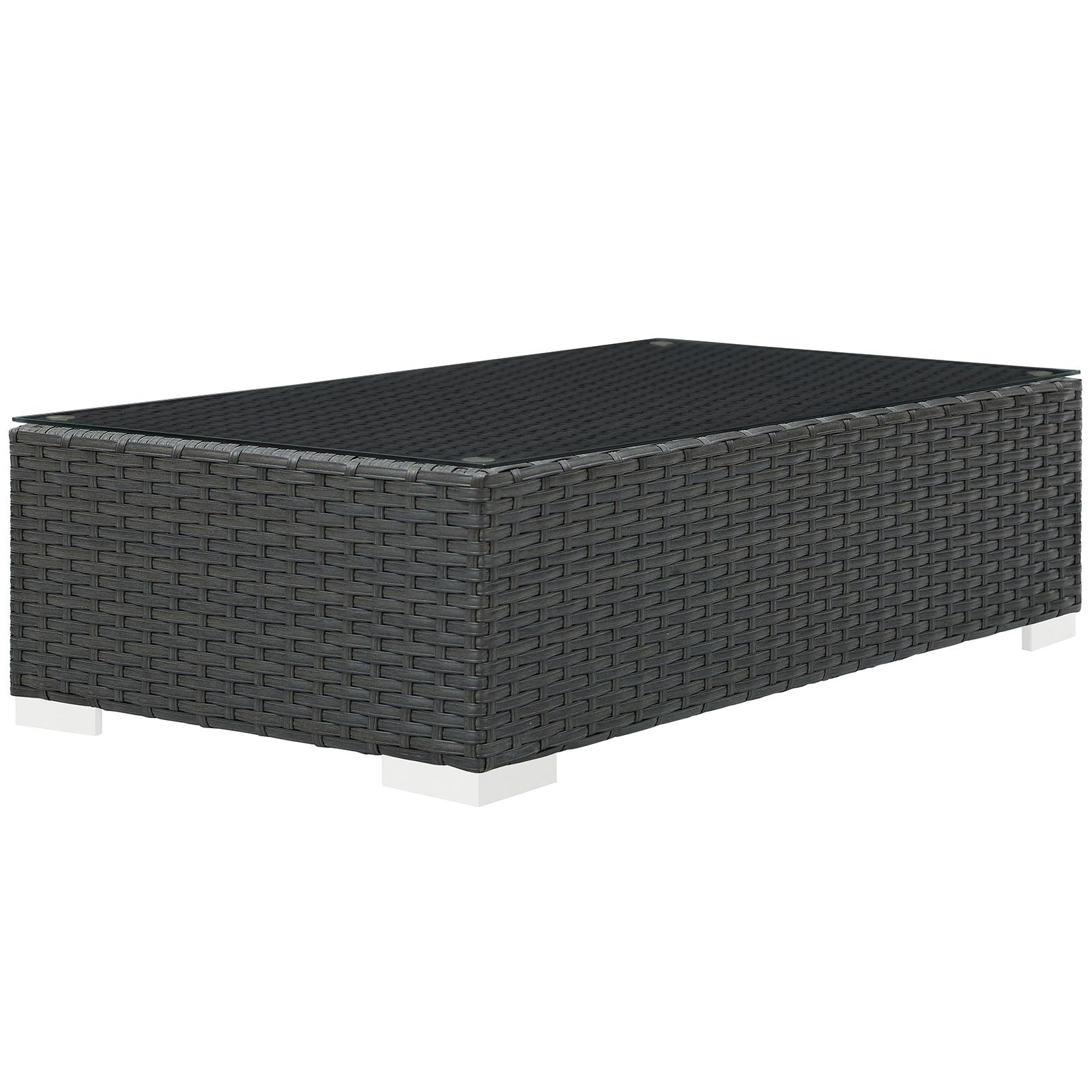 Modway Sojourn Outdoor Patio Coffee Table - Chocolate - EEI-1852 | Outdoor Tables | Modishstore - 2