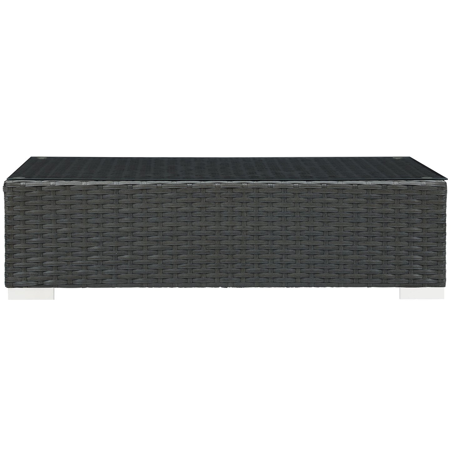 Modway Sojourn Outdoor Patio Coffee Table - Chocolate - EEI-1852 | Outdoor Tables | Modishstore - 3