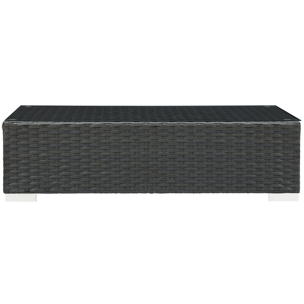 Modway Sojourn Outdoor Patio Coffee Table - Chocolate - EEI-1852 | Outdoor Tables | Modishstore - 3