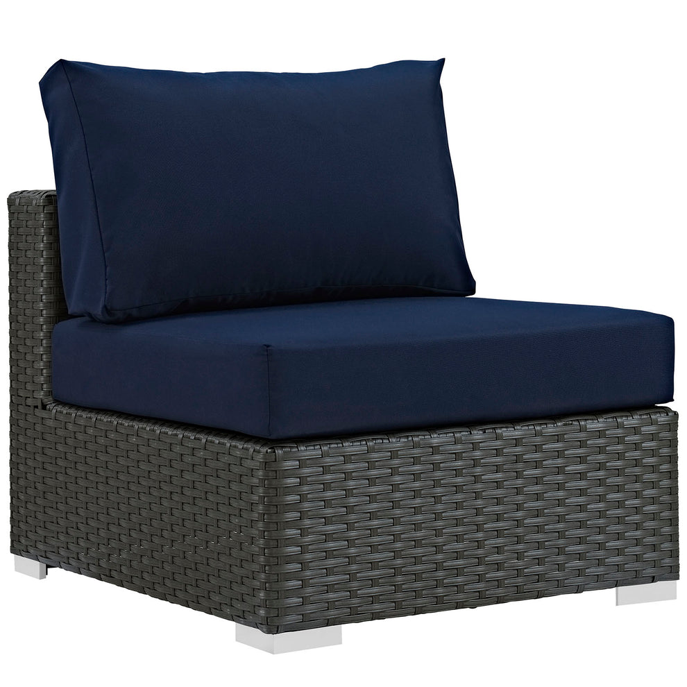 Modway Sojourn Outdoor Patio Fabric Armless - EEI-1854 | Outdoor Chairs | Modishstore - 2