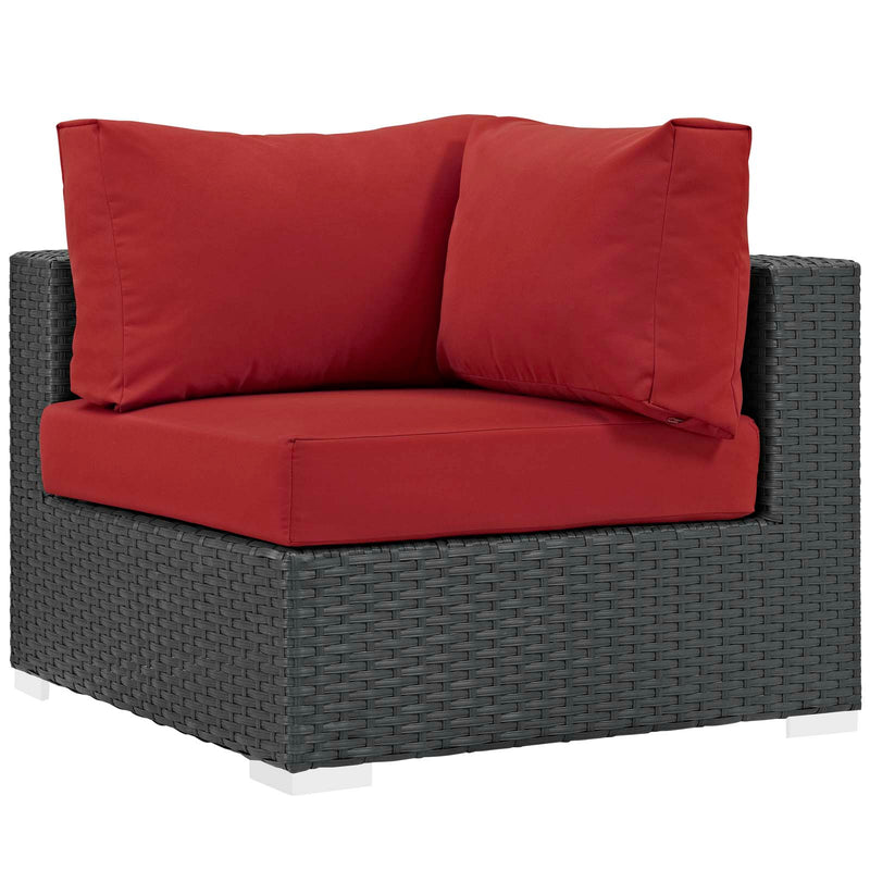 Modway Sojourn Outdoor Patio Corner | Outdoor Sofas, Loveseats & Sectionals | Modishstore-17