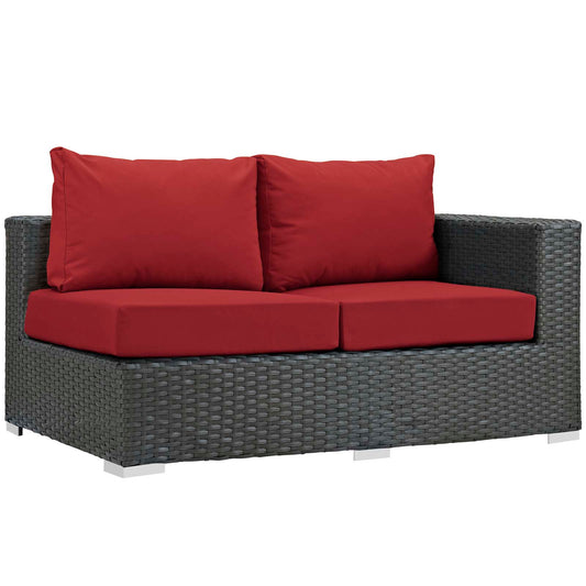Sojourn Outdoor Patio Sunbrella Right Arm Loveseat By Modway - EEI-1857 | Outdoor Sofas, Loveseats & Sectionals | Modishstore