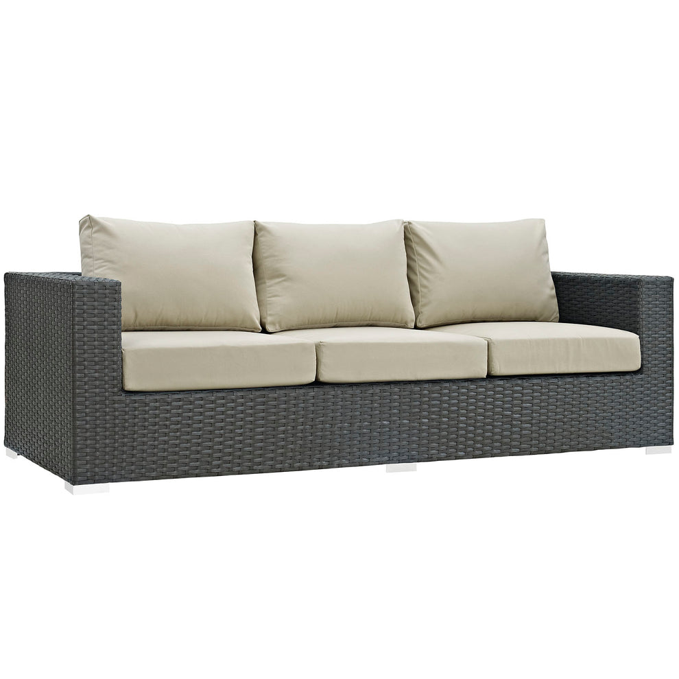 Modway Sojourn Outdoor Patio Sofa - EEI-1860 | Outdoor Sofas, Loveseats & Sectionals | Modishstore - 1