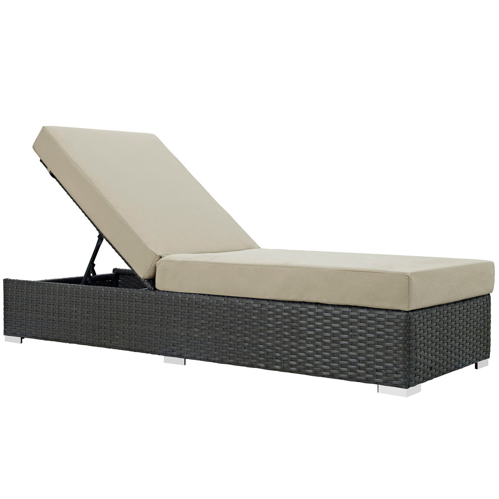 Modway Sojourn Outdoor Patio Chaise Lounge - EEI-1862 | Outdoor Recliners & Lounge Chairs | Modishstore - 1