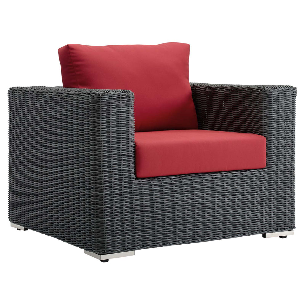 Modway Summon Outdoor Patio Fabric Armchair - EEI-1864 | Outdoor Chairs | Modishstore - 5