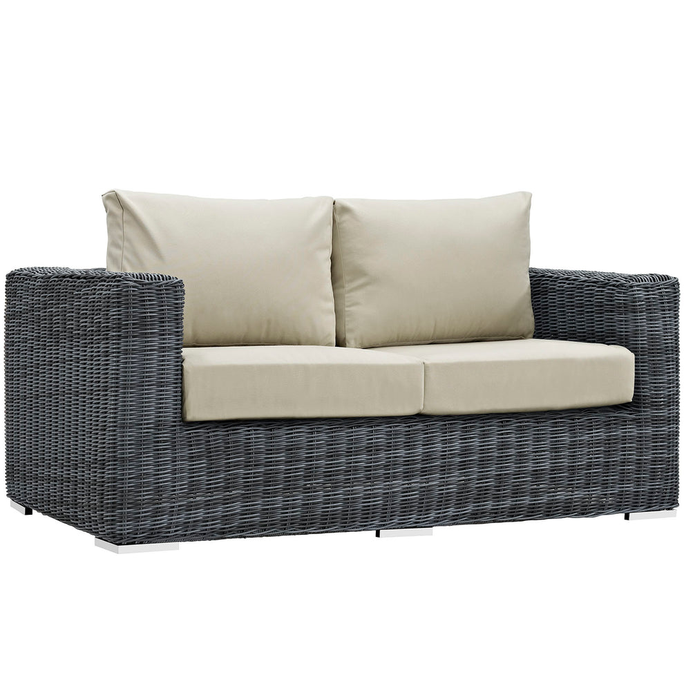 Modway Summon Outdoor Patio Loveseat - EEI-1865 | Outdoor Sofas, Loveseats & Sectionals | Modishstore - 1
