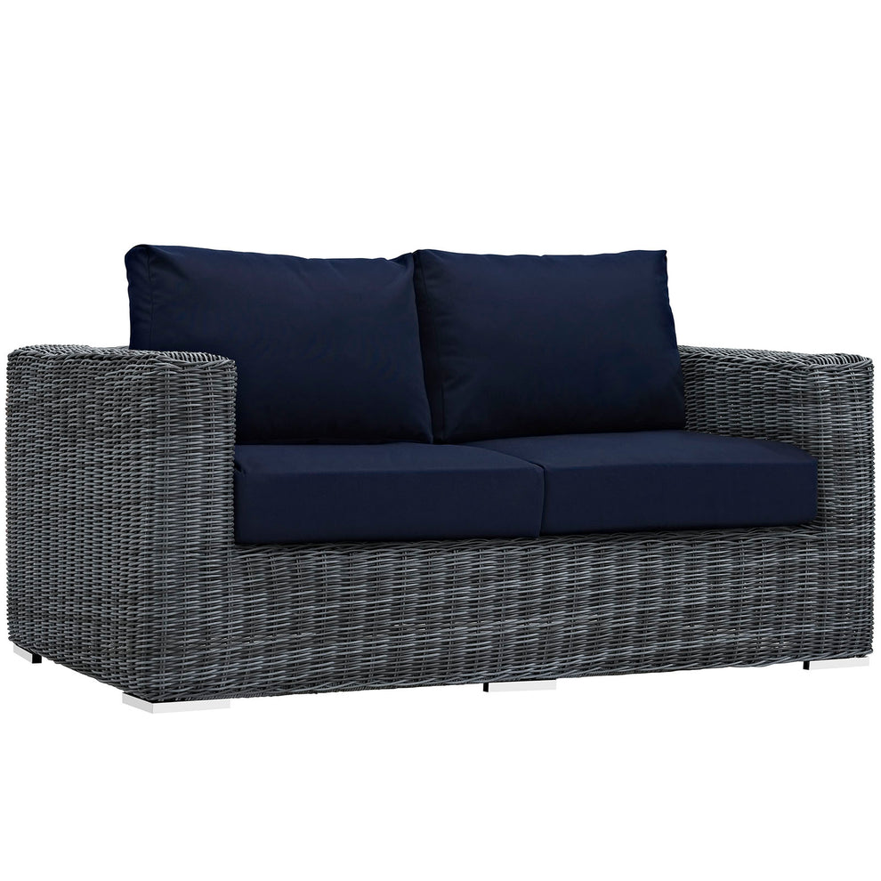 Modway Summon Outdoor Patio Loveseat - EEI-1865 | Outdoor Sofas, Loveseats & Sectionals | Modishstore - 2