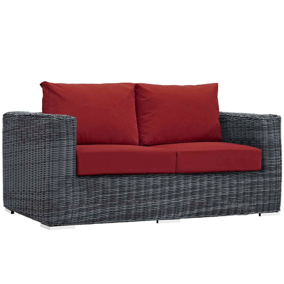 Modway Summon Outdoor Patio Loveseat - EEI-1865 | Outdoor Sofas, Loveseats & Sectionals | Modishstore - 5