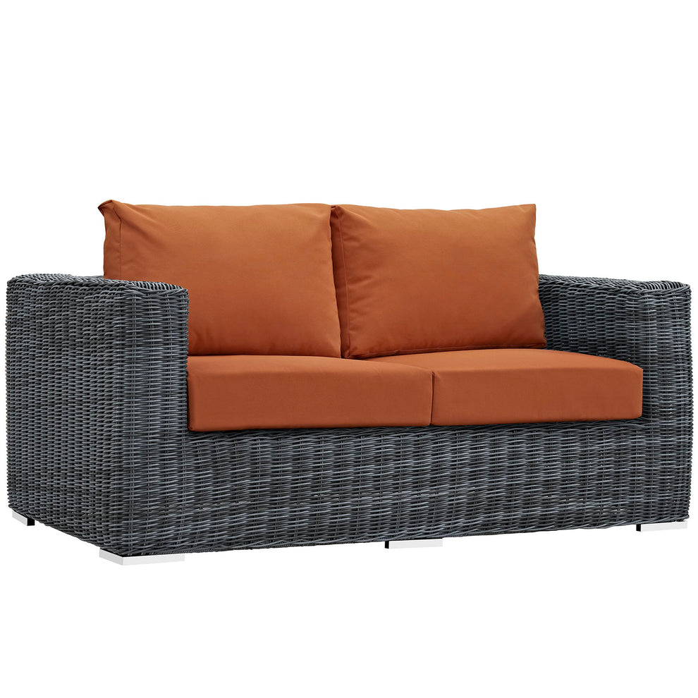 Modway Summon Outdoor Patio Loveseat - EEI-1865 | Outdoor Sofas, Loveseats & Sectionals | Modishstore - 3