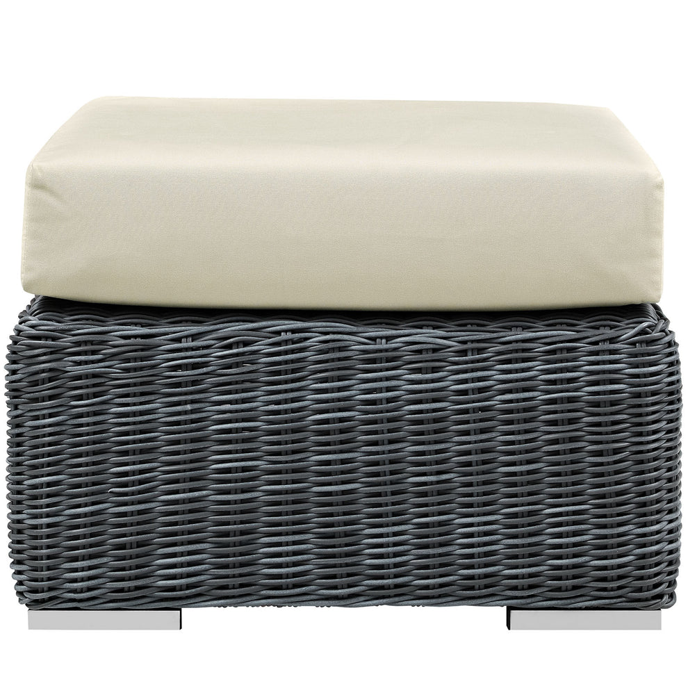 Summon Outdoor Patio Sunbrella Ottoman By Modway - EEI-1869 | Outdoor Ottomans | Modishstore - 3