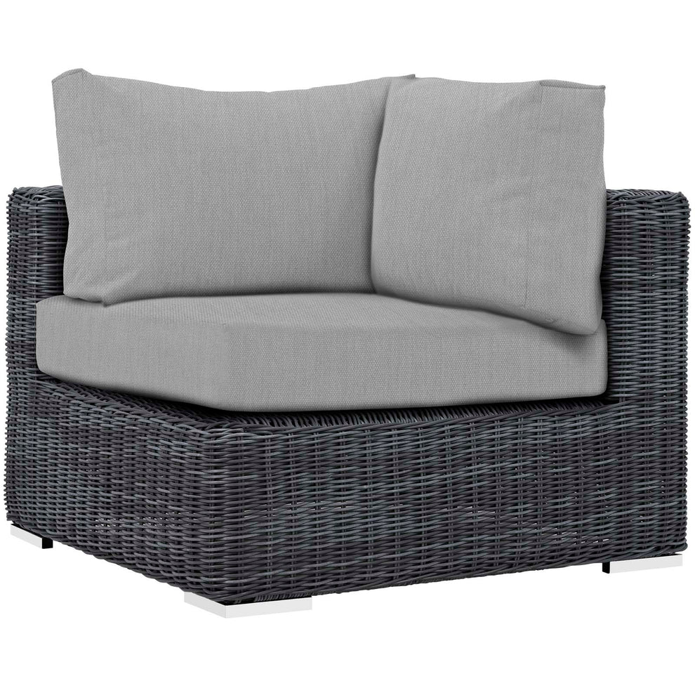 Modway Summon Outdoor Patio Corner - EEI-1870 | Outdoor Sofas, Loveseats & Sectionals | Modishstore - 1
