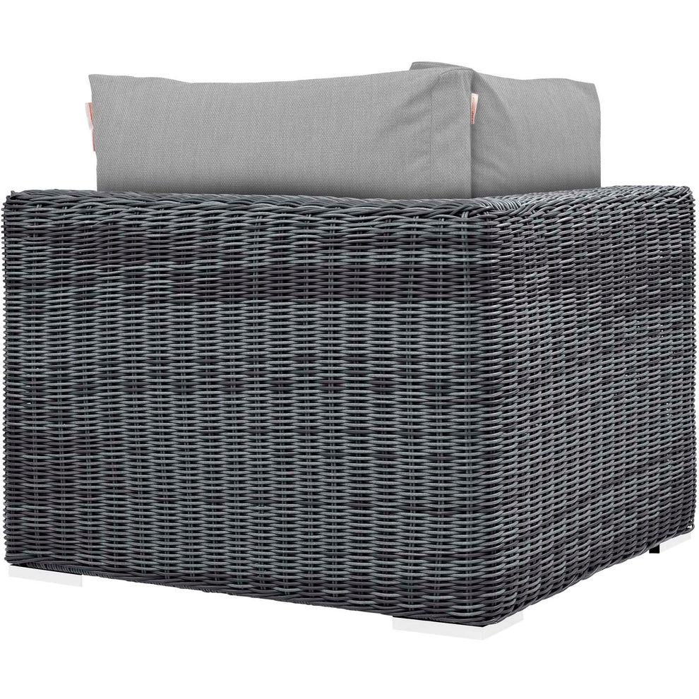Modway Summon Outdoor Patio Corner - EEI-1870 | Outdoor Sofas, Loveseats & Sectionals | Modishstore - 3
