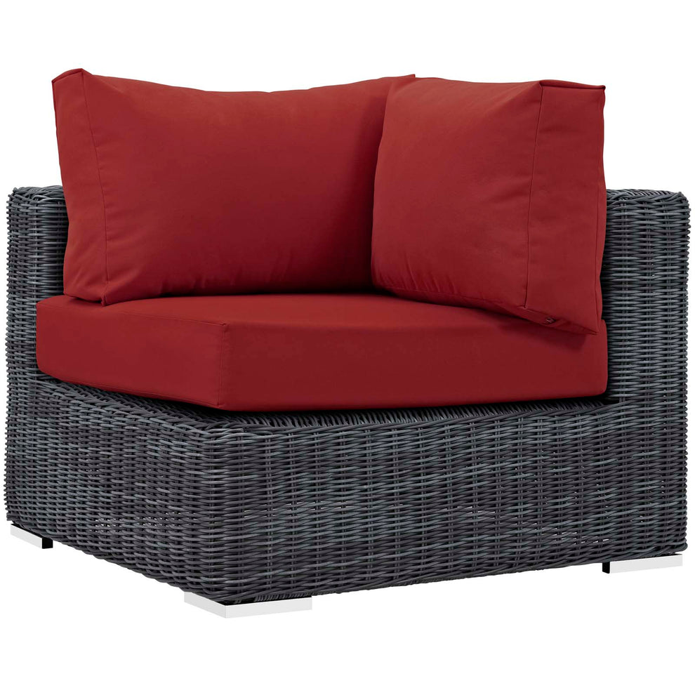 Modway Summon Outdoor Patio Corner - EEI-1870 | Outdoor Sofas, Loveseats & Sectionals | Modishstore - 4