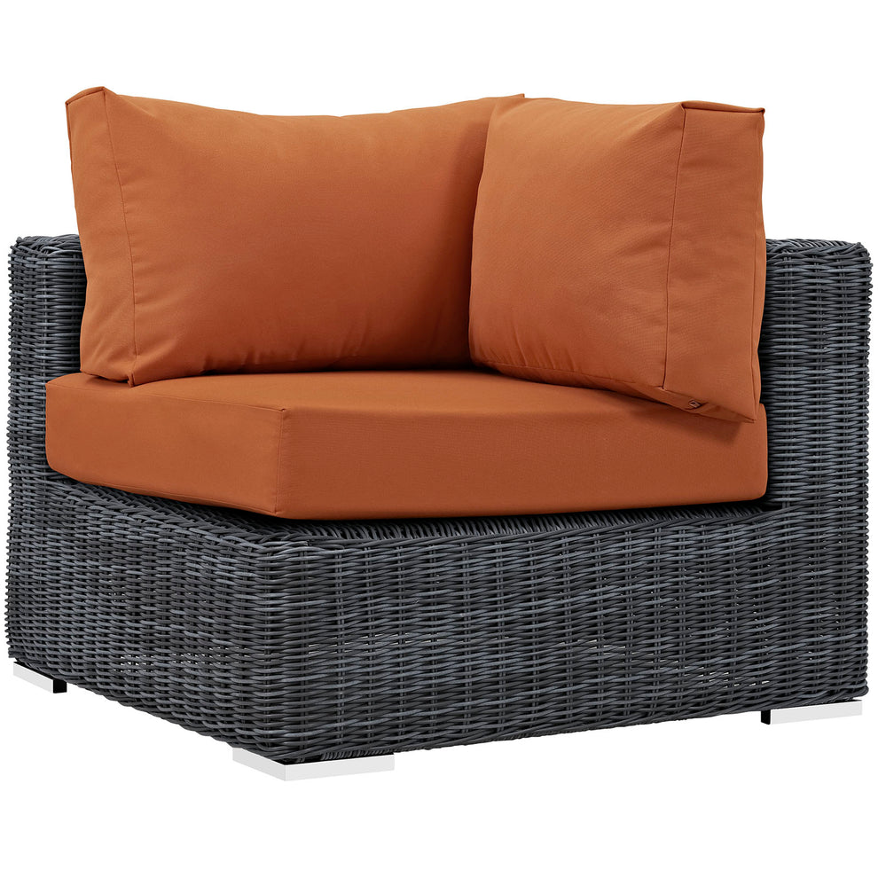 Modway Summon Outdoor Patio Corner - EEI-1870 | Outdoor Sofas, Loveseats & Sectionals | Modishstore - 7