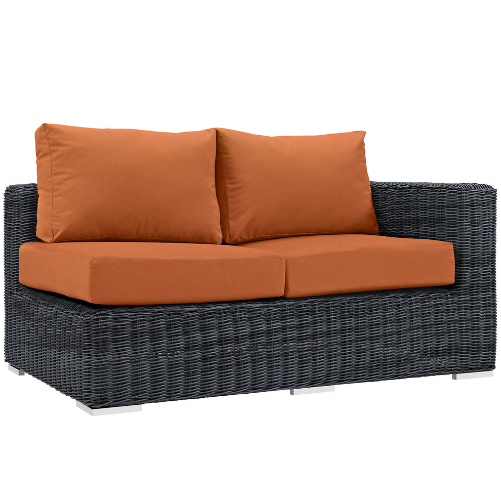 Modway Summon Outdoor Patio Right Arm Loveseat - EEI-1871 | Outdoor Sofas, Loveseats & Sectionals | Modishstore - 1