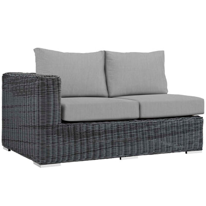 Summon Outdoor Patio Sunbrella® Left Arm Loveseat By Modway - EEI-1872 | Outdoor Sofas, Loveseats & Sectionals | Modishstore - 6