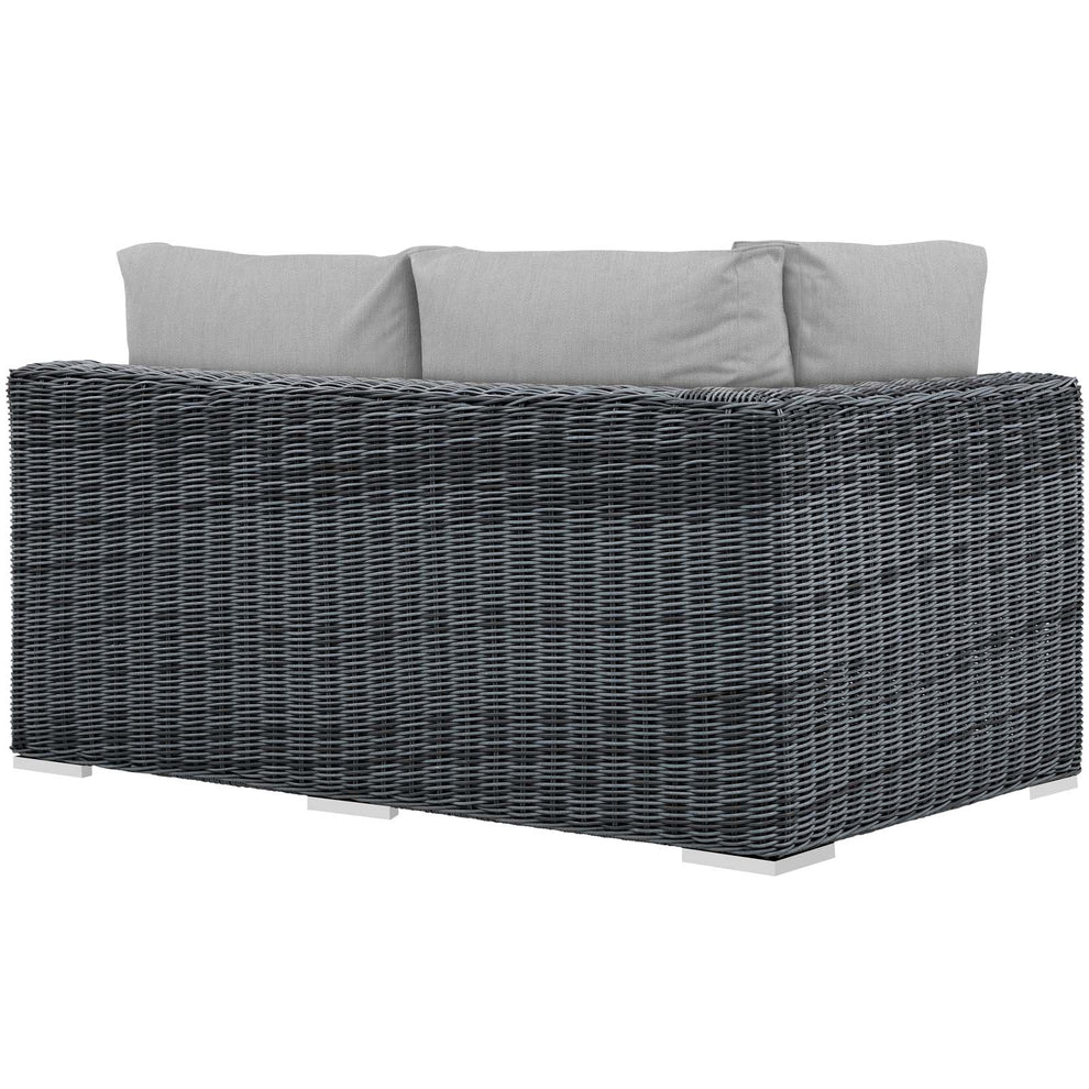 Summon Outdoor Patio Sunbrella® Left Arm Loveseat By Modway - EEI-1872 | Outdoor Sofas, Loveseats & Sectionals | Modishstore - 4