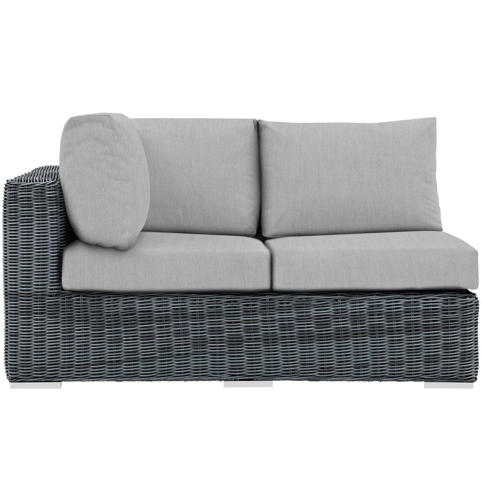 Summon Outdoor Patio Sunbrella® Left Arm Loveseat By Modway - EEI-1872 | Outdoor Sofas, Loveseats & Sectionals | Modishstore - 5