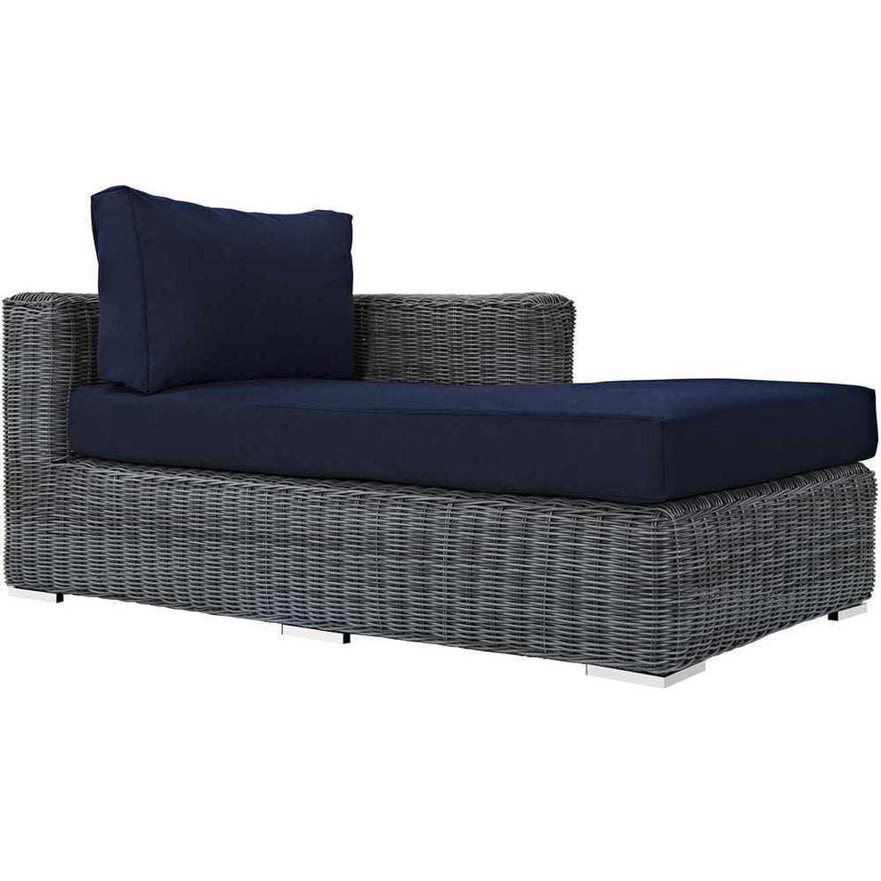 Modway Summon Outdoor Patio Right Arm Chaise - EEI-1873 | Outdoor Sofas, Loveseats & Sectionals | Modishstore - 1