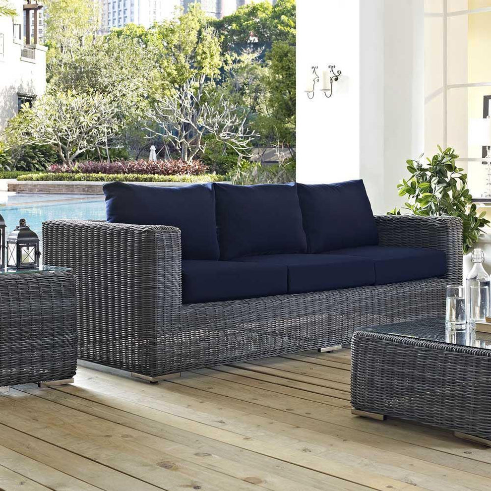 Modway Summon Outdoor Patio Sofa - EEI-1874 | Outdoor Sofas, Loveseats & Sectionals | Modishstore - 5