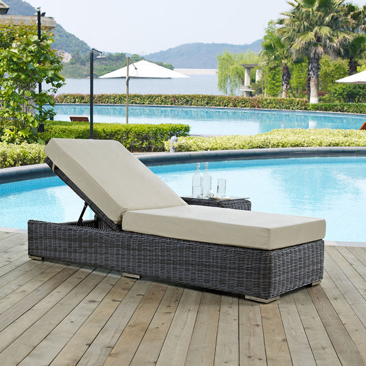 Summon Outdoor Patio Sunbrella® Chaise Lounge By Modway - EEI-1876 | Outdoor Chaise Lounges | Modishstore - 1