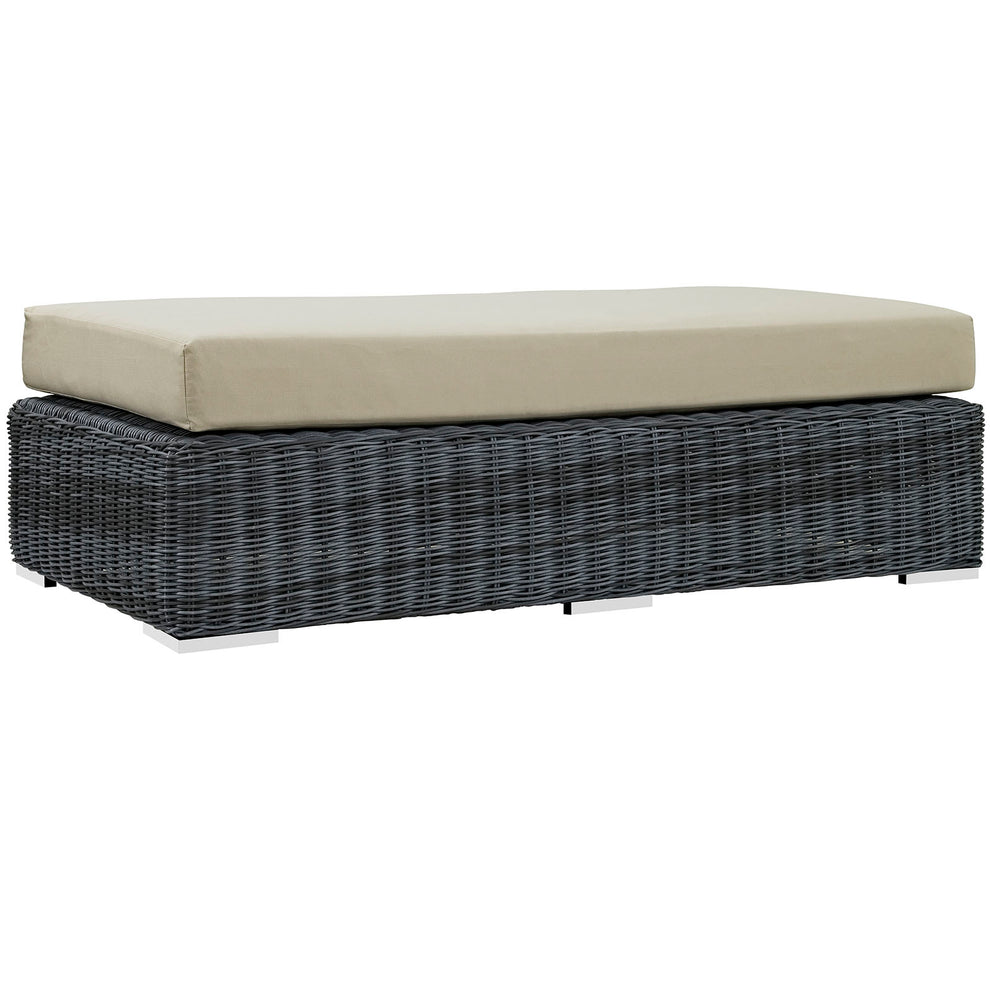 Modway Summon Outdoor Patio Rectangle Ottoman - EEI-1877 | Outdoor Ottomans | Modishstore - 1