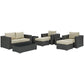 Modway Sojourn 8 Piece Outdoor Patio Sectional Set | Outdoor Sofas, Loveseats & Sectionals | Modishstore-33