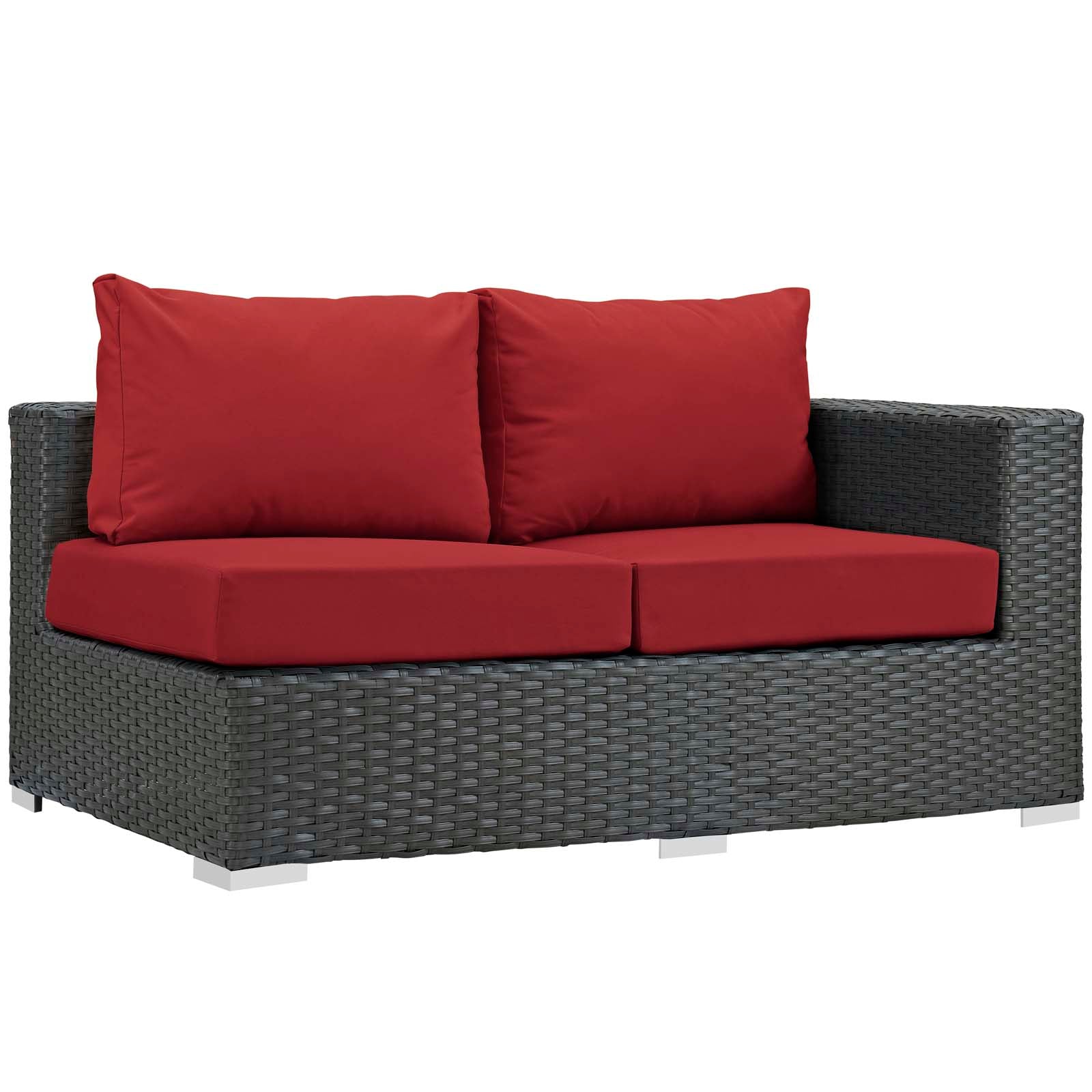 Sojourn 11 Piece Outdoor Patio Sunbrella® Sectional Set By Modway - EEI-1885 | Outdoor Sofas, Loveseats & Sectionals | Modishstore - 4