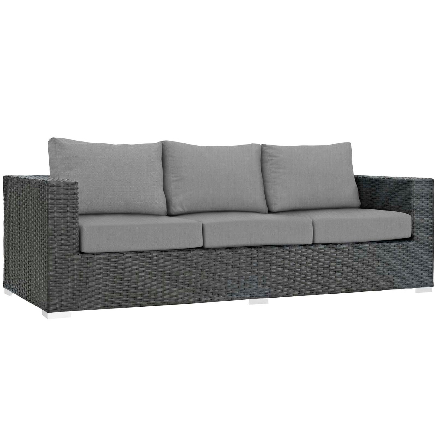 Modway Sojourn 3 Piece Outdoor Patio Sunbrella Sectional Set - EEI-1889 - EEI-1889 | Outdoor Sofas, Loveseats & Sectionals | Modishstore - 3
