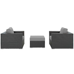 Modway Sojourn 3 Piece Outdoor Patio Sunbrella Sectional Set - EEI-1891 - EEI-1891