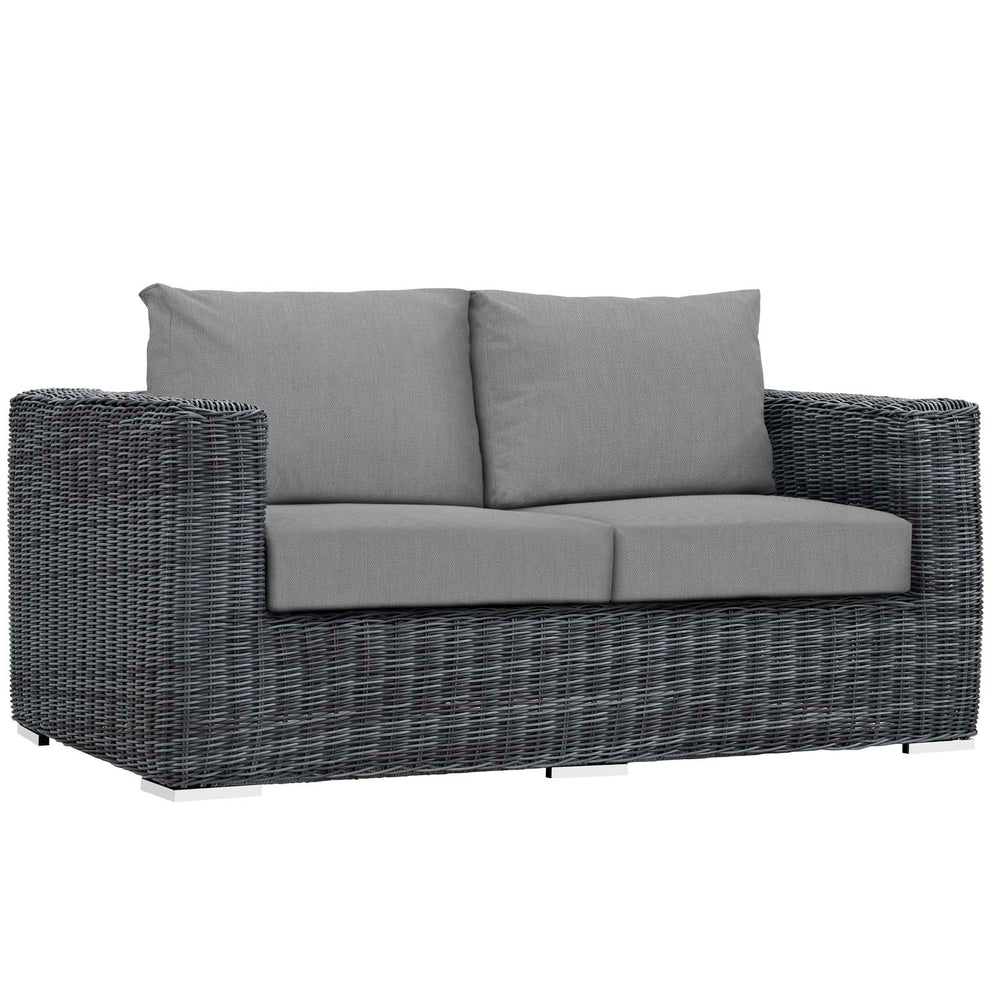 Modway Summon 5 Piece Outdoor Patio Sunbrella Sectional Set - EEI-1893 | Outdoor Sofas, Loveseats & Sectionals | Modishstore - 31