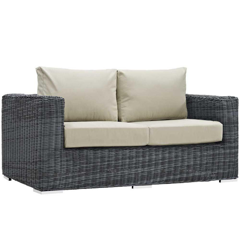 Modway Summon 8 Piece Outdoor Patio Sectional Set - EEI-1894 | Outdoor Sofas, Loveseats & Sectionals | Modishstore - 3